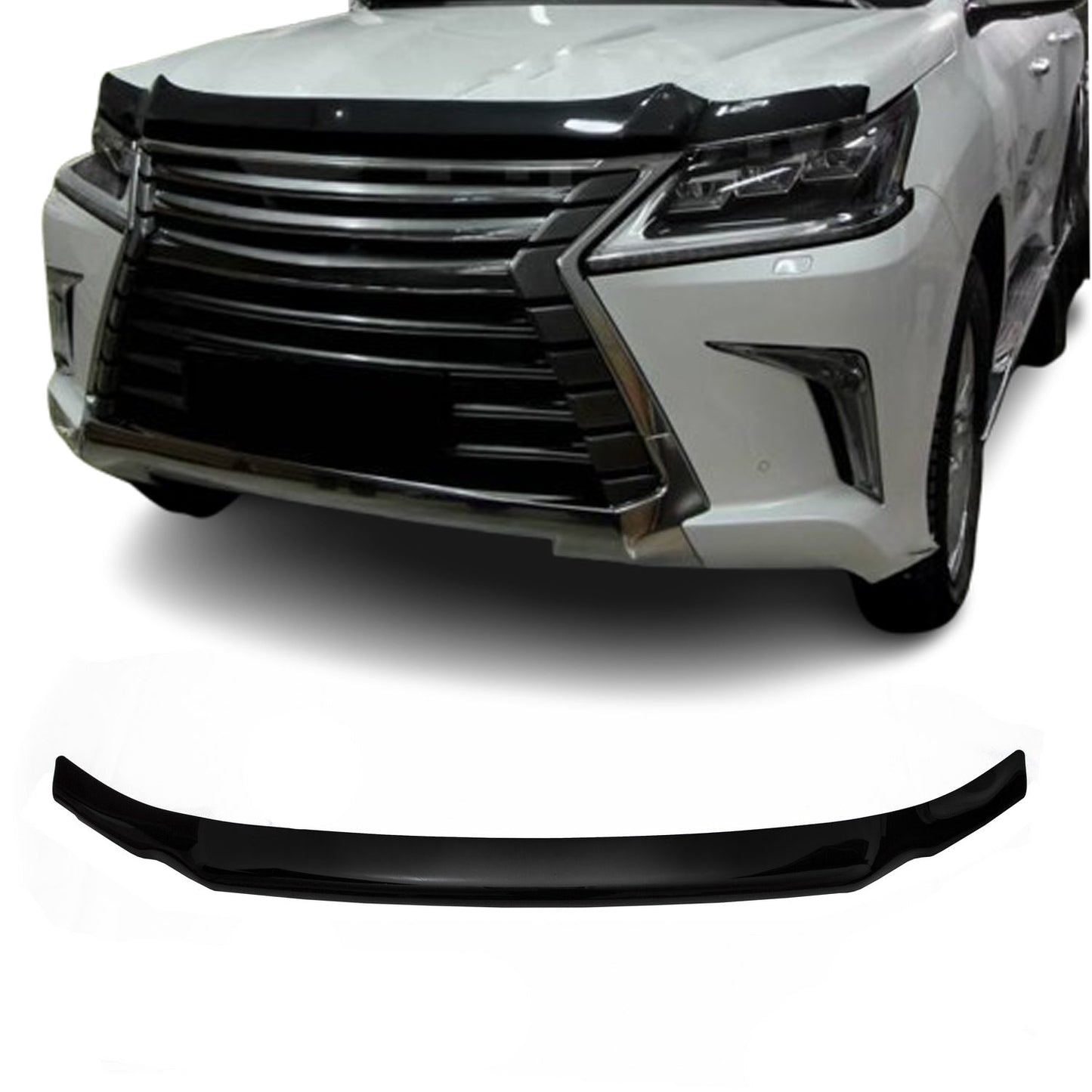 Motorhaube Deflektor Insekten Steinschlagschutz für Lexus LX 570 2015-21 Dunkel