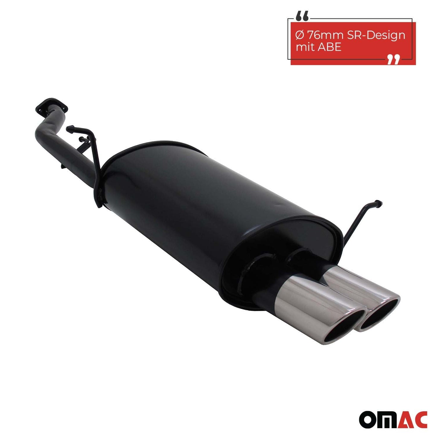 Novus Sportauspuff für BMW E36 Compact 316i 2x76mm SR-Design  mit ABE