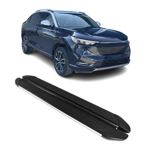 Seitenschweller Trittbretter für Honda HR-V 2021-2025 Silber Aluminium 2 tlg