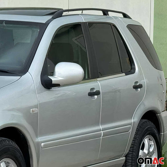 Fensterleisten Zierleisten für Mercedes ML W163 1998-2005 Edelstahl Chrom 4tlg