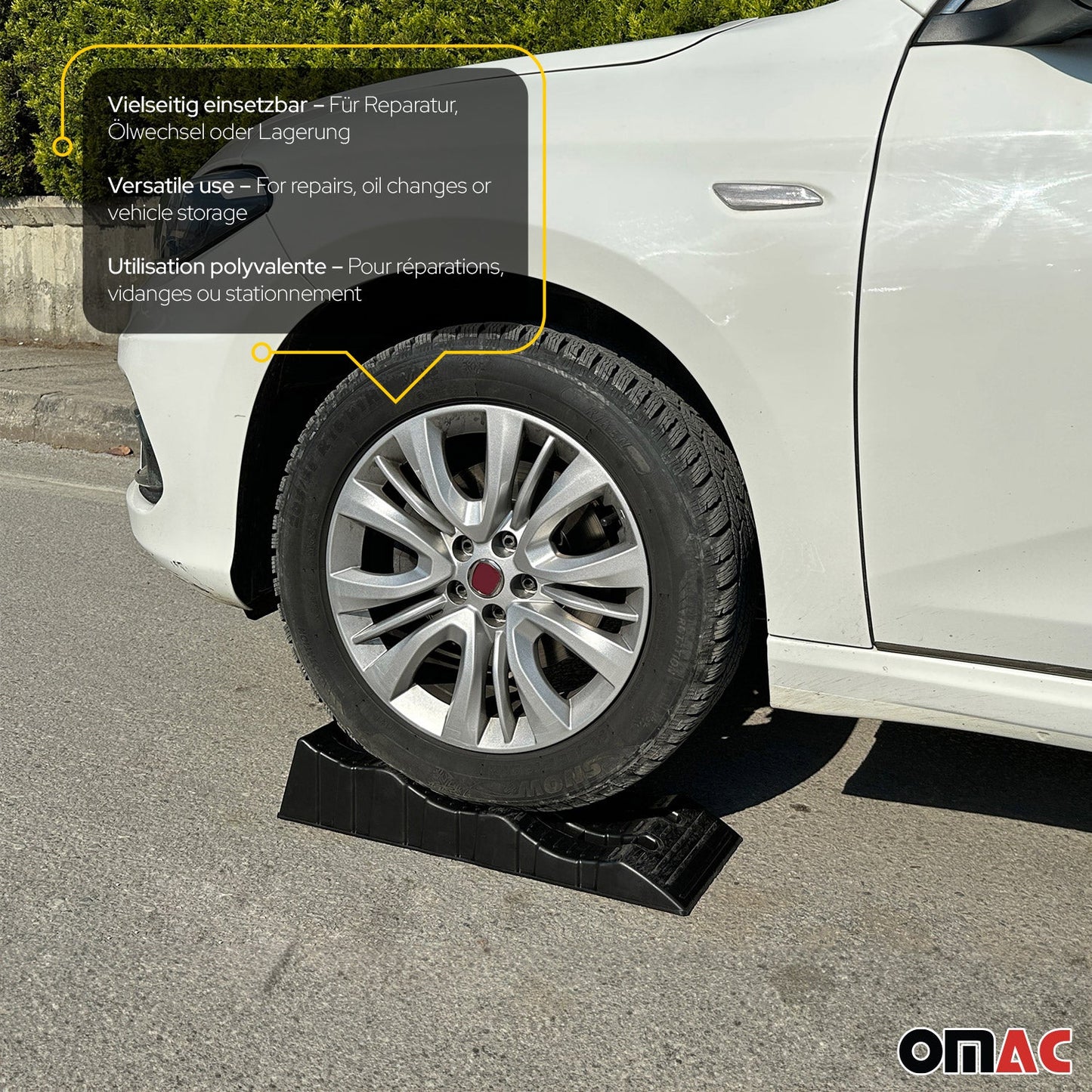 Auffahrrampe Autoreifen Heben Stabilisierung für PKW Wohnwagen 3,5 Tonnen Set