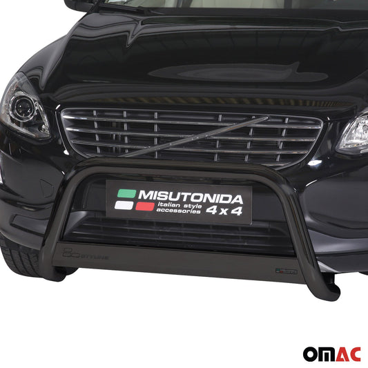 Bară de protecție/buton față pentru Volvo XC60 2013-2017 ø63mm oțel negru protecție