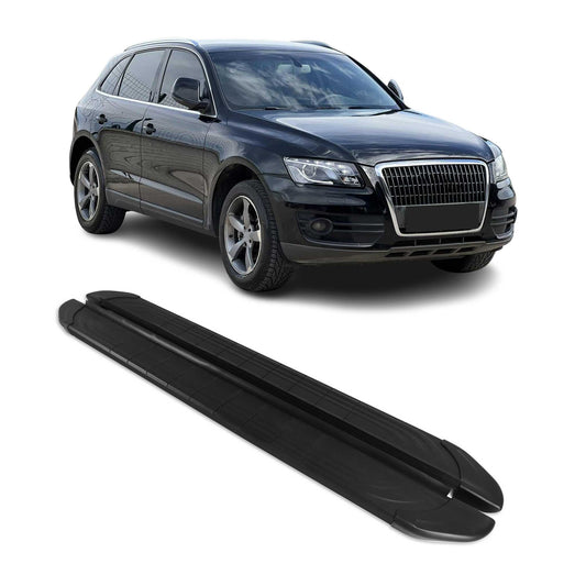 Trittbretter Seitenschweller für Audi Q5 8RB 2008-2017 Aluminium Schwarz 2tlg
