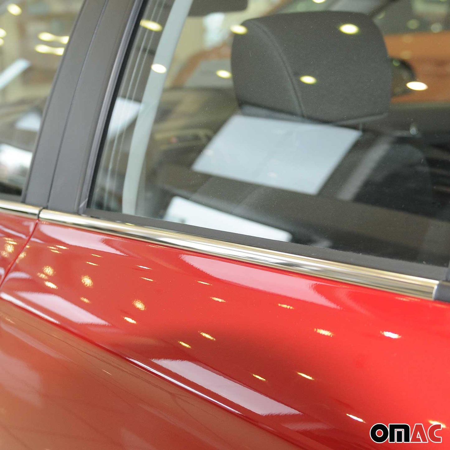 Benzi decorative geamuri pentru Hyundai i20 HB 5D 2012-2014, oțel inoxidabil cromat, 4 bucăți