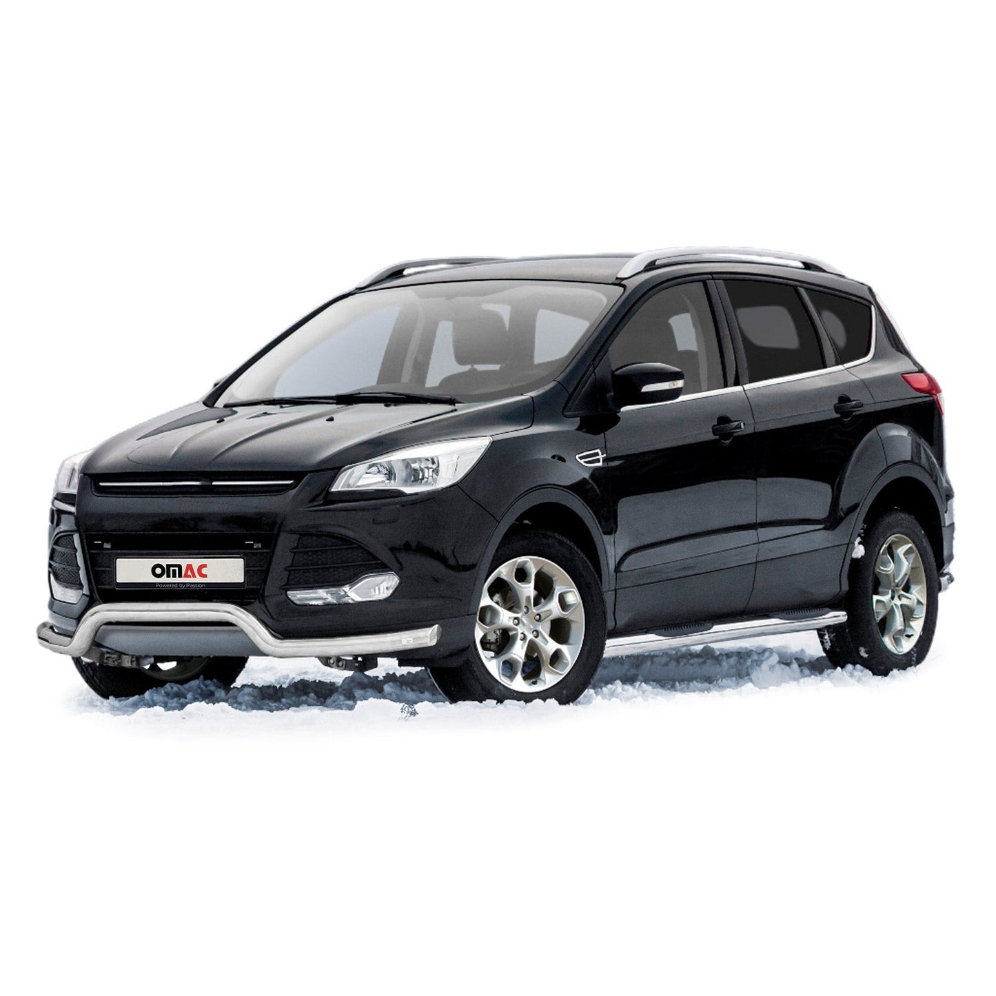 Bară de protecție față, bară de protecție față pentru Ford Kuga 2012-2017 cu ABE (omologare de tip germană), oțel, argintiu