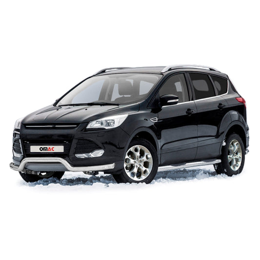 Bară de protecție față, bară de protecție față pentru Ford Kuga 2012-2017 cu ABE (omologare de tip germană), oțel, argintiu