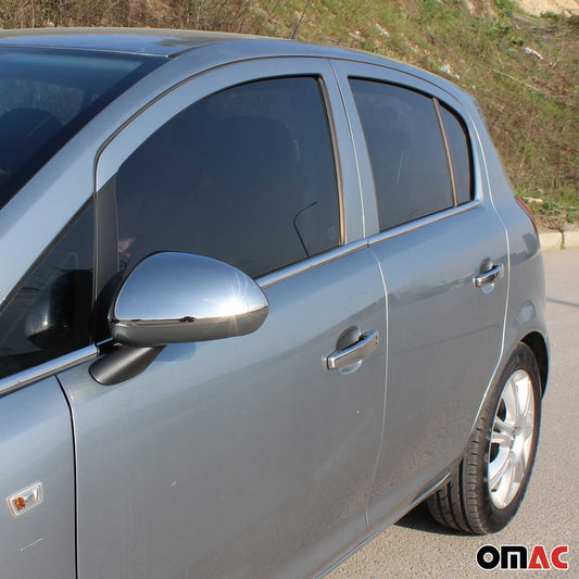 Fensterleisten Zierleisten für Opel Corsa D 2006-2015 Edelstahl Chrom 6tlg