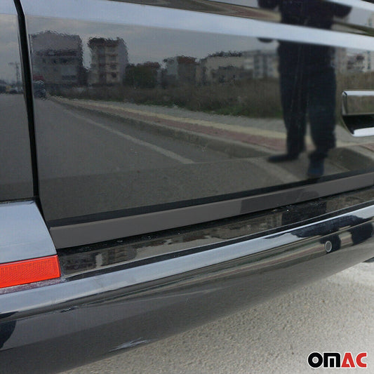 Bandă decorativă portbagaj, bandă decorativă spate pentru VW T6 T6.1 toate modelele 2015-2024, partea inferioară din oțel inoxidabil, culoare închisă
