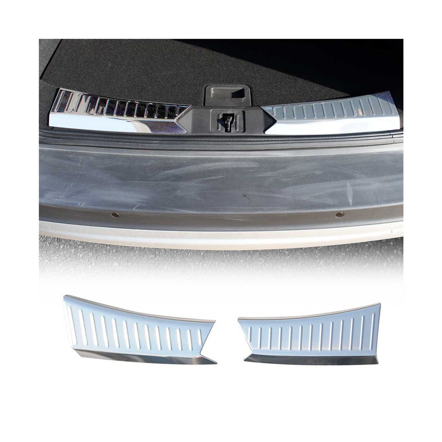 Protecție prag bară de protecție interioară pentru Ford Kuga 2013-2016, oțel inoxidabil, argintiu, set 2 piese