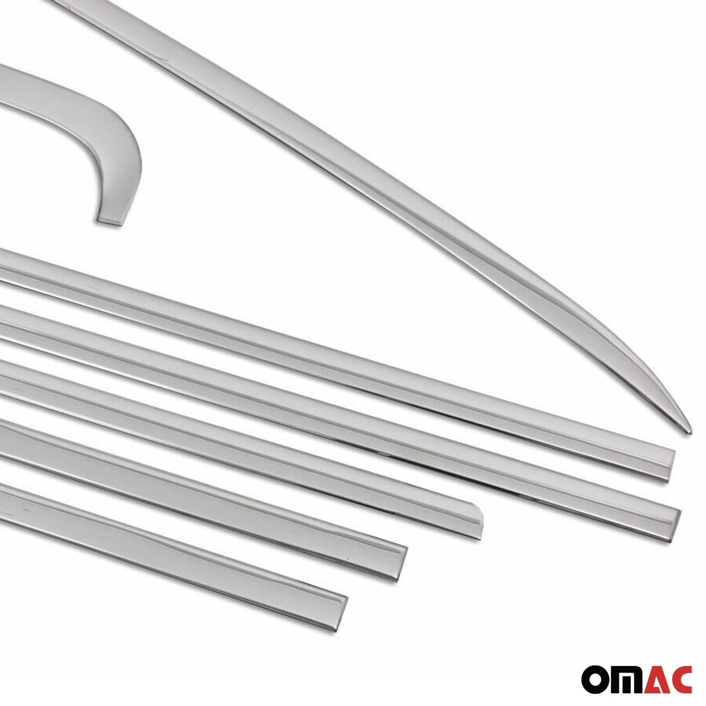 Benzi decorative pentru geamuri pentru VW T6 T6.1 2015-2024 L1 ușă cu geam termopan, cromate