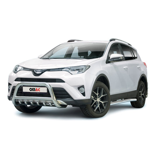 Bară de protecție/buton față pentru Toyota RAV4 2016-2025 cu omologare ABE (omologare de tip germană) oțel argintiu