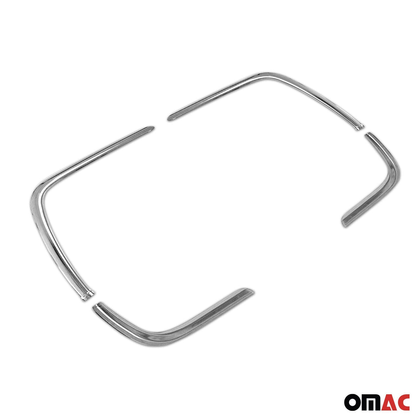 Nebelscheinwerfer Rahmen Umrandung für VW Tiguan 2020-2024 Edelstahl Silber 4tlg