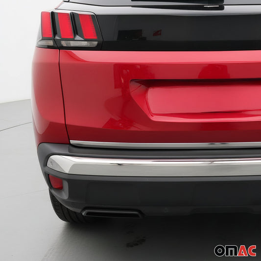 Heckleiste Kofferraumleiste für Peugeot 3008 II 2016-2023 Edelstahl Chrom Leiste