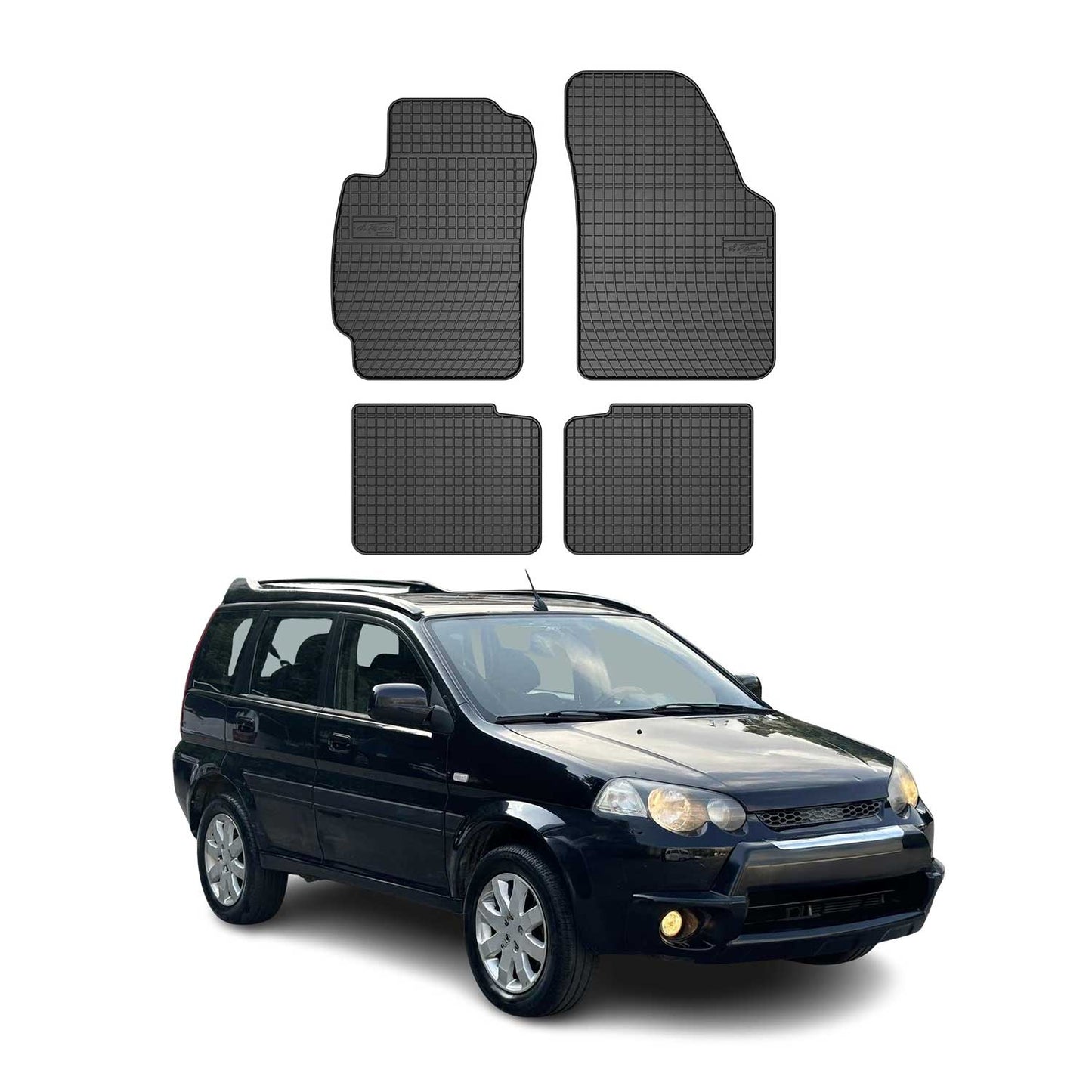 OMAC Gummi Fußmatten für Honda HRV 5D 2000-2006 Automatten Gummi Schwarz 4tlg