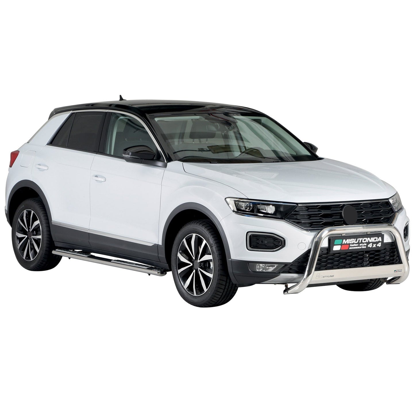 Frontbügel Frontschutzbügel für VW T-Roc 2017-2025 ø63mm Stahl Silber Schutz