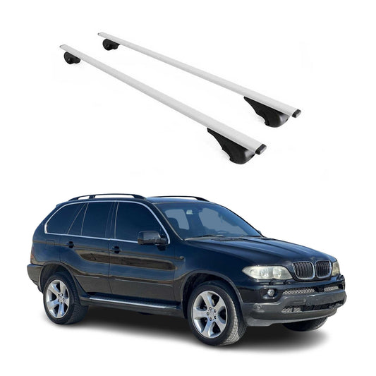 Dachträger Grundtäger für BMW X5 E53 1999-2006 75kg Metall Silber 2 tlg