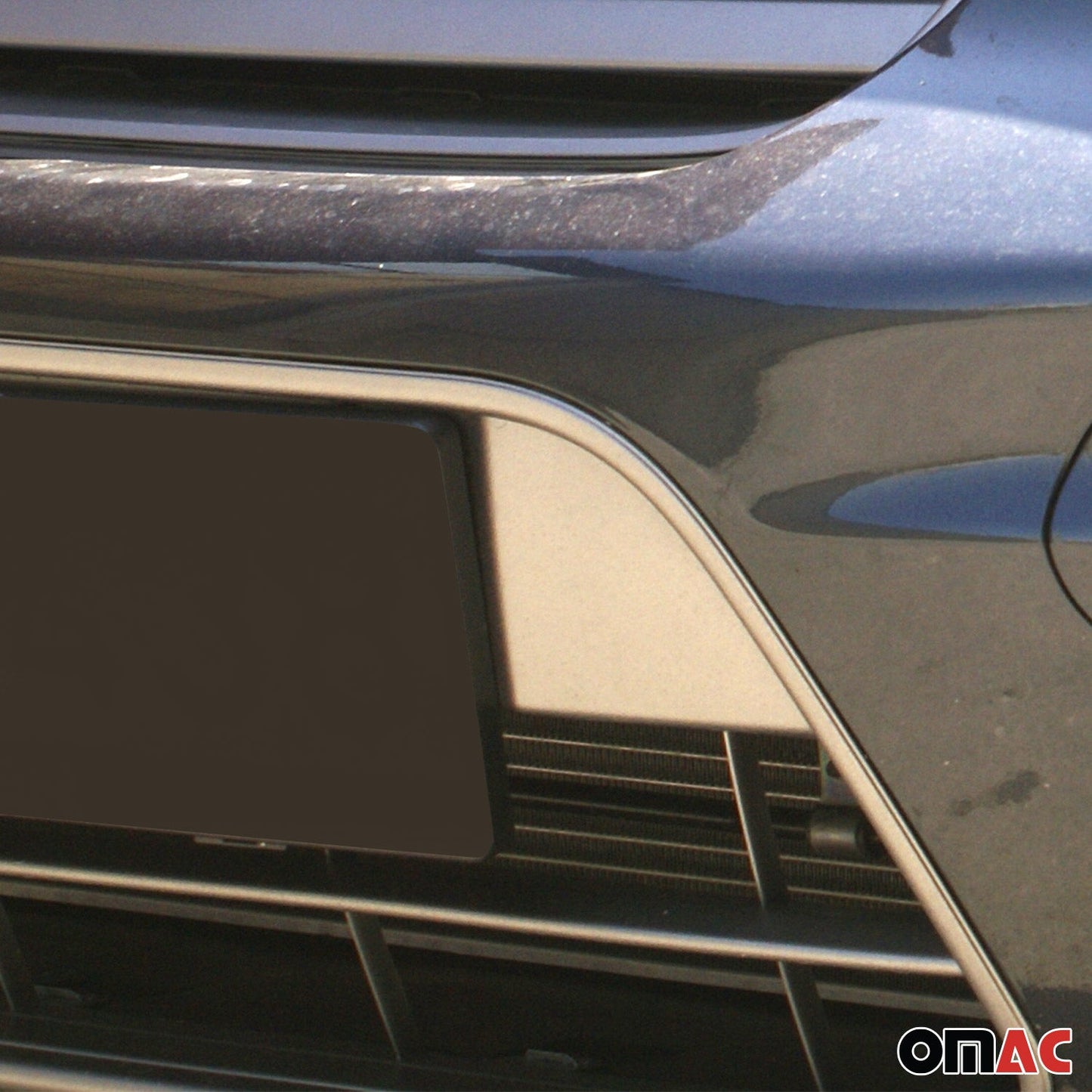 Ramă și benzi grilă pentru Ford Connect 2009-2014, oțel inoxidabil, argintiu