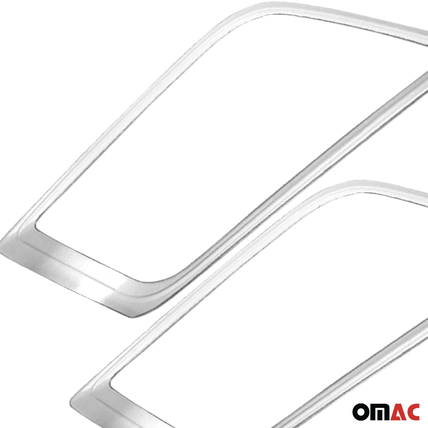 Rama lampy przeciwmgielnej do Seata Leona 2012-2020, stal nierdzewna, srebrna, zestaw 2 szt.