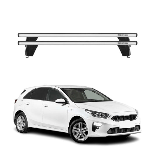 Menabo Dachträger Grundtäger für Kia Ceed 2018-2025 75kg Aluminium Silber 2 tlg