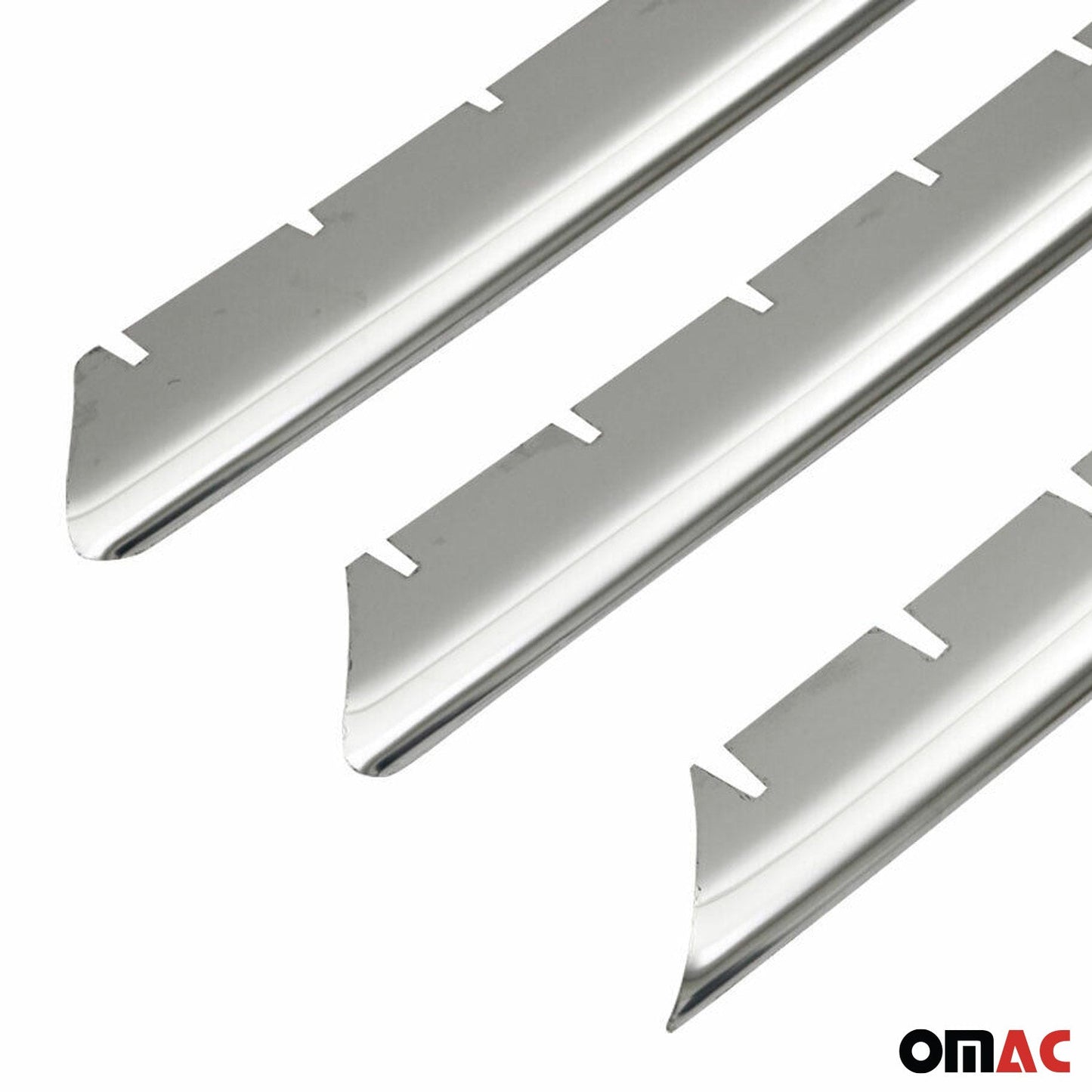 Kühlergrill Leisten Grillleisten für Renault Megane 2002-2006 Chrom Silber 6x