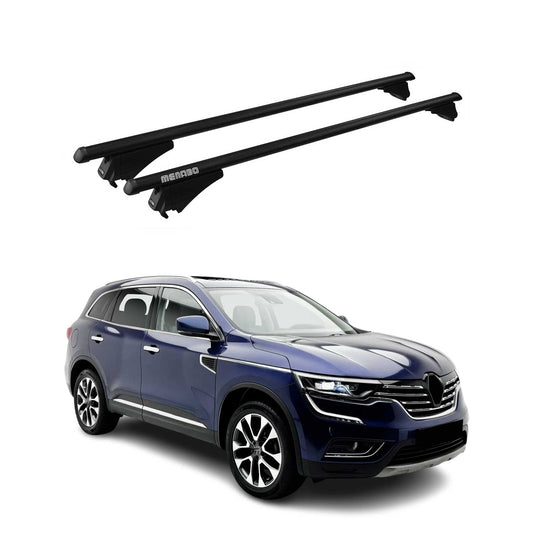 Menabo Dachträger Grundtäger für Renault Koleos mk2 2016-2025 75kg Alu Schwarz