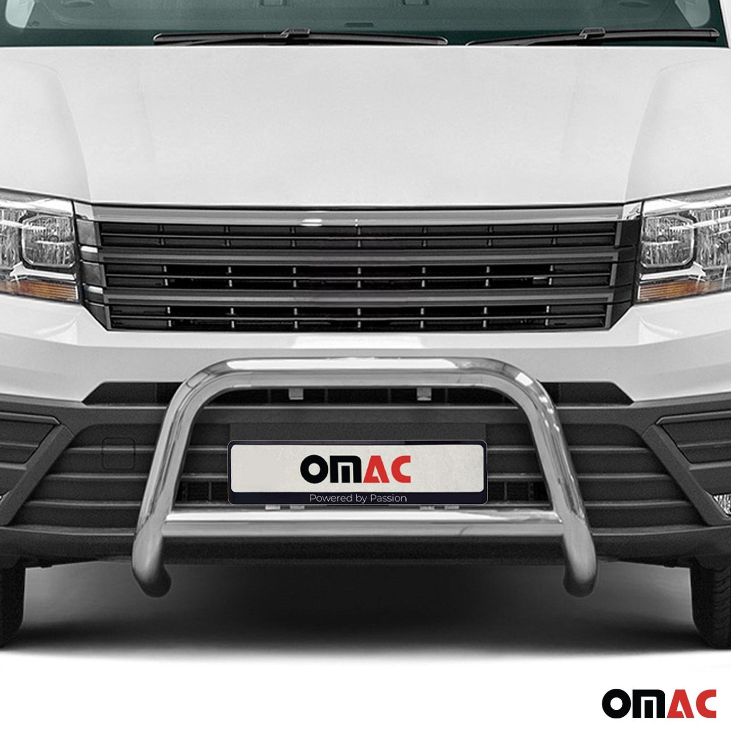 Frontbügel Frontschutzbügel für VW Crafter 2017-2025 Stahl Silber Rammschutz