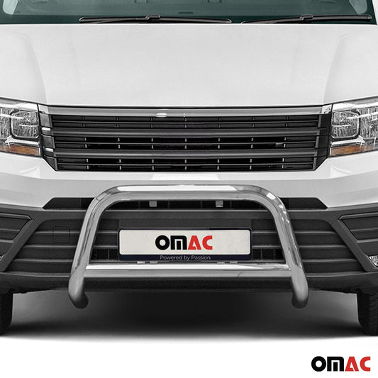 Frontbügel Frontschutzbügel für VW Crafter 2017-2025 Stahl Silber Rammschutz