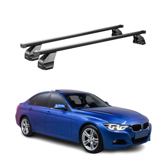Menabo Dachträger Grundtäger für BMW 3er F30 2012-2019 75kg Stahl Schwarz 2 tlg