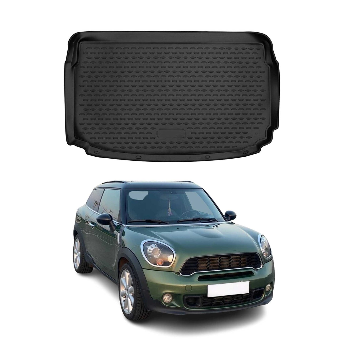 Kofferraummatte Kofferraumwanne für Mini Paceman 2012-2016 Obere Gummi Schwarz