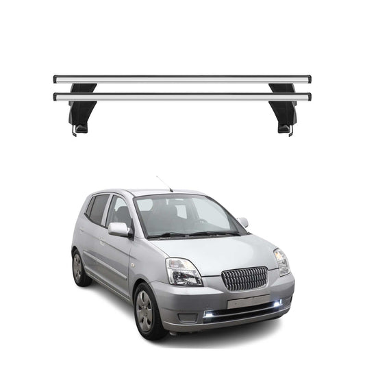 Menabo Dachträger Grundtäger für Kia Picanto 2004-2011 50kg Alu Silber 2 tlg