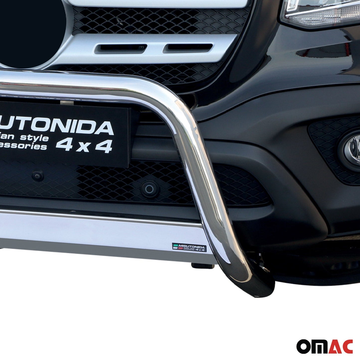 Frontbügel Frontschutzbügel für Mercedes X Klasse 2017-2020 ø63mm Stahl Silber