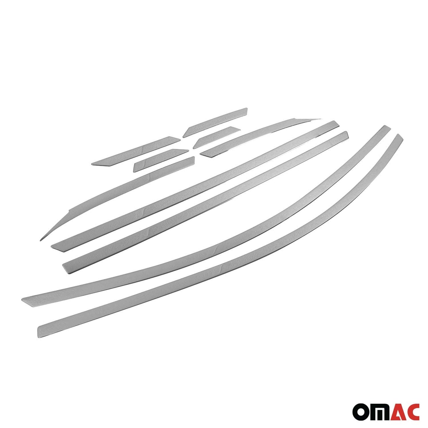 Benzi decorative pentru geamuri pentru Hyundai Tucson 2015-2020, oțel inoxidabil cromat, 10 bucăți