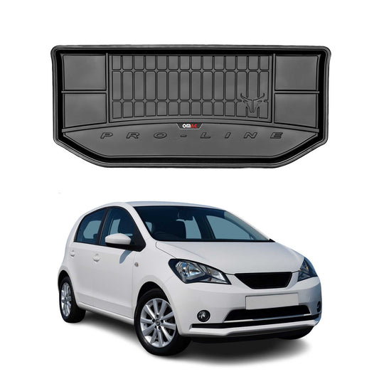 OMAC Gummi Kofferraumwanne für Seat Mii 2012-2025 TPE Laderaumwanne Schwarz