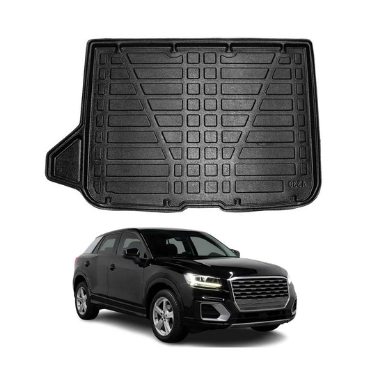 Kofferraumwanne Laderaumwanne für Audi Q2 2017-2025 Untere Gummi TPE Schwarz