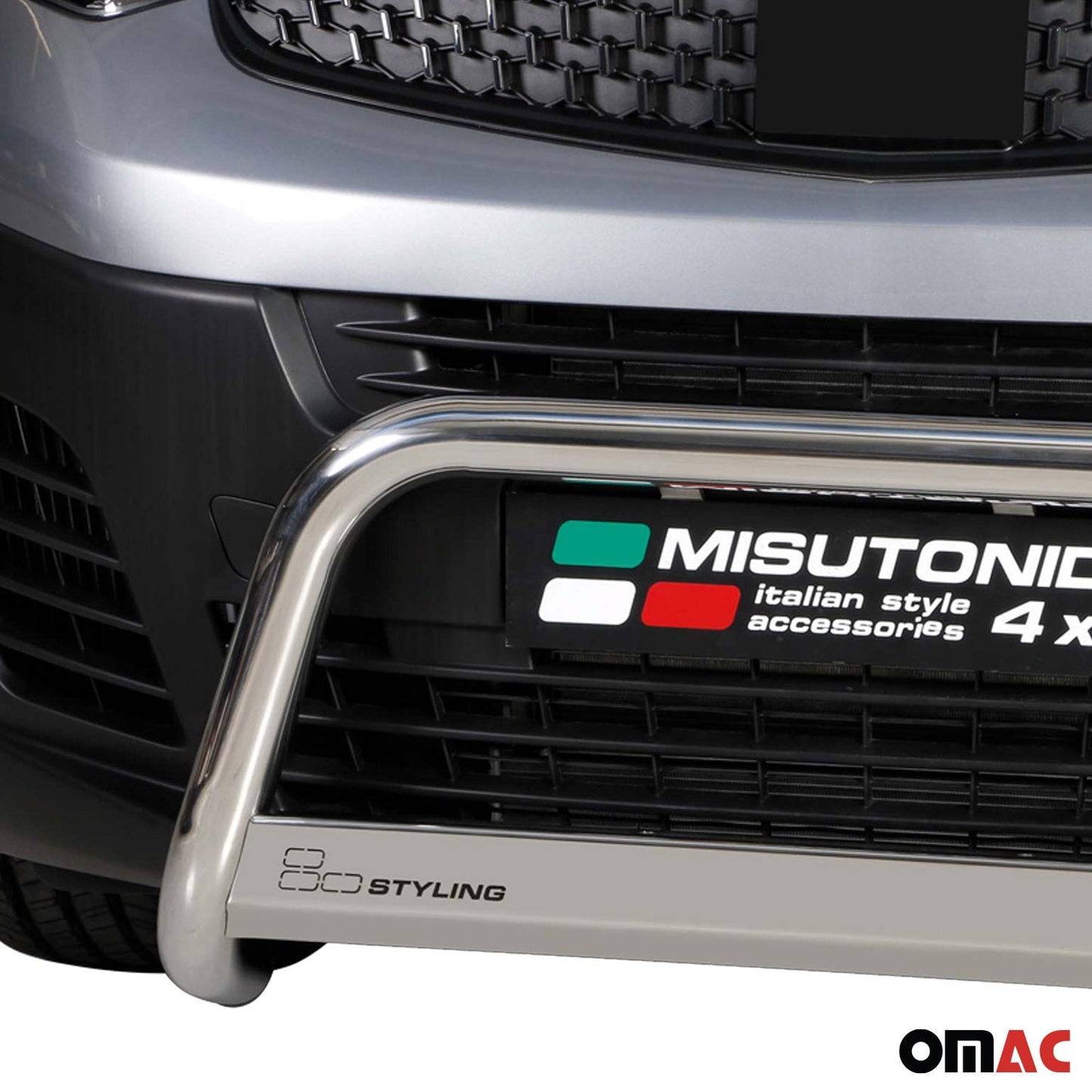 Frontbügel Frontschutzbügel für Fiat Scudo 2022-2025 ø63mm Stahl Silber Schutz