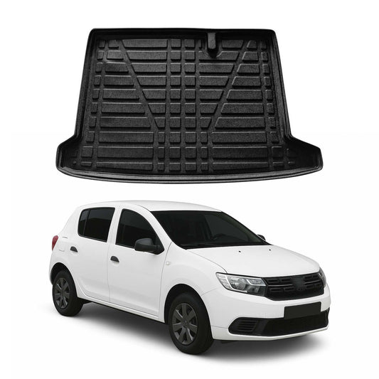 Kofferraumwanne Laderaumwanne für Dacia Sandero 2012-2020 Gummi TPE Schwarz