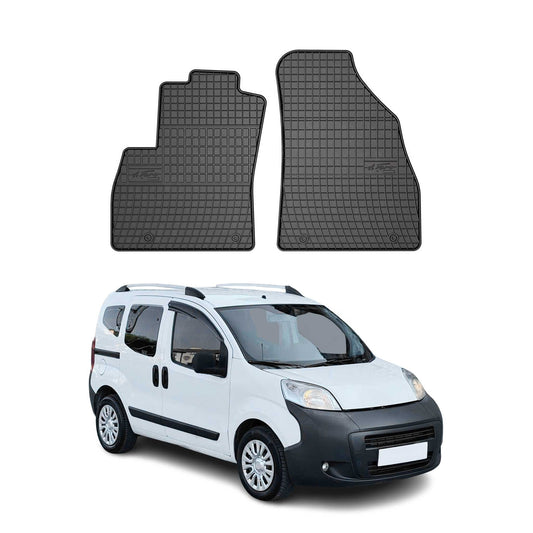 OMAC Gummi Fußmatten für Citroen Nemo 2 Persons 2007-2017 Automatten Schwarz 2x
