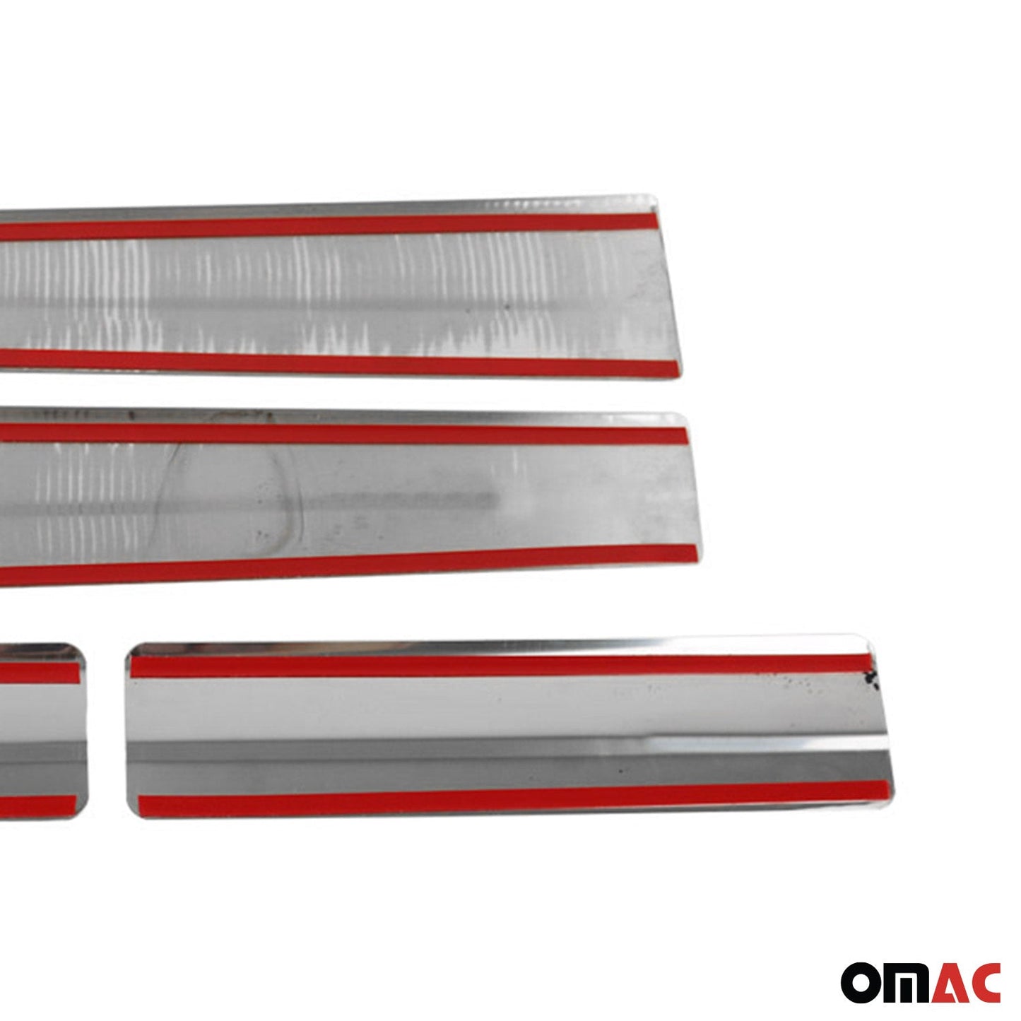 Ornamente prag uși exclusive pentru Ford Tourneo Courier 2014-2024, cromate, 4x