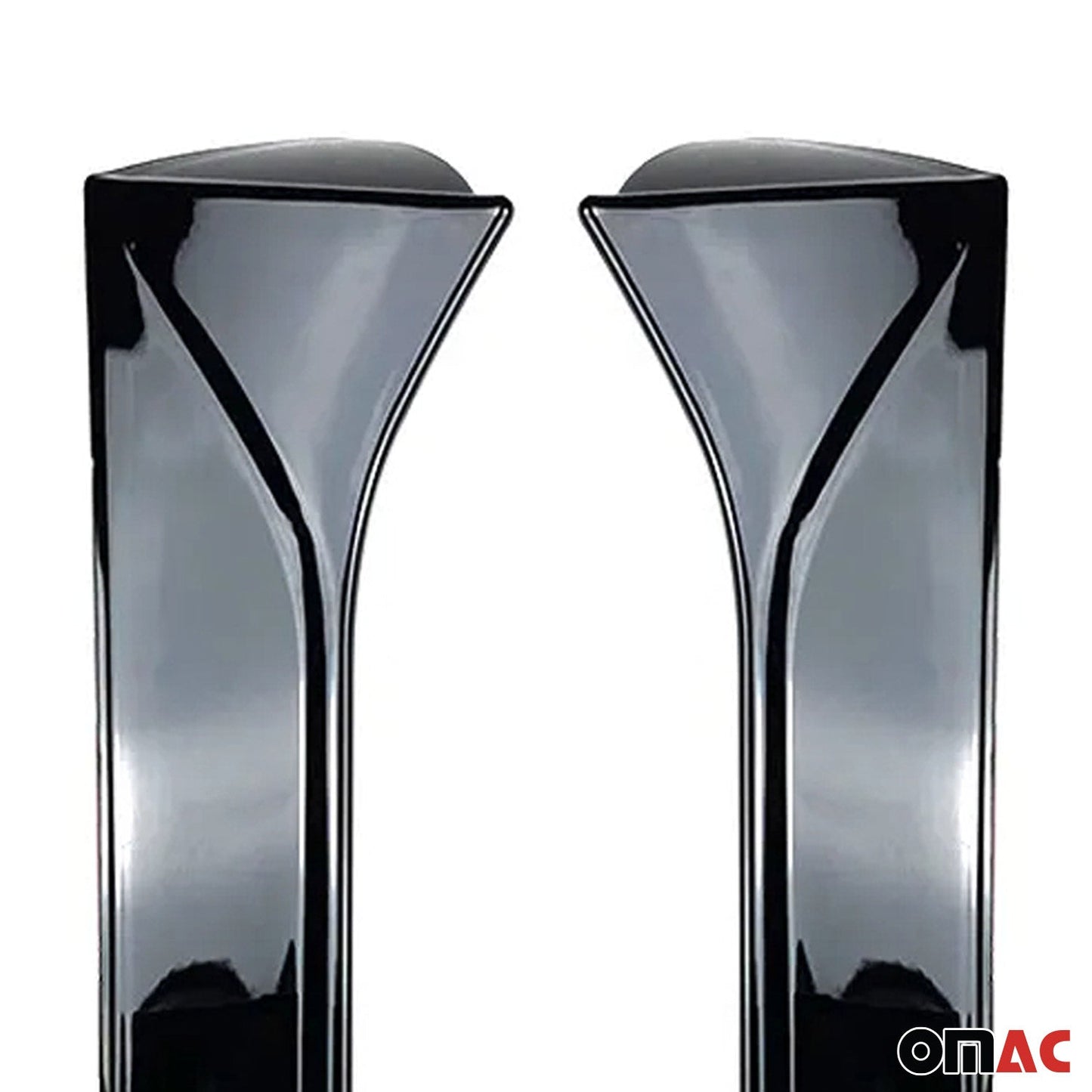 Benzi decorative pentru geamuri Seat Leon 3 2012-2020 ABS Negru Lucios Set 2 bucăți