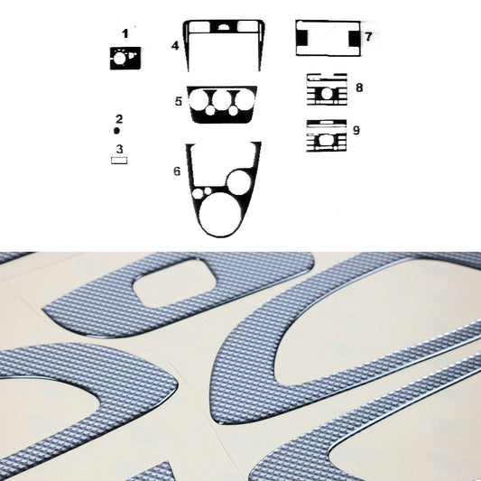 Ornamente interioare cockpit pentru Ford Fusion 2005-2012, aspect carbon, 9 bucăți