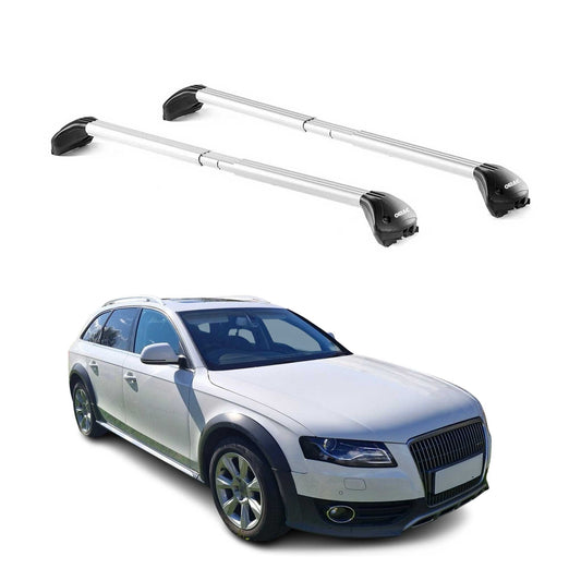 Dachträger für Audi A4 Allroad B8 B9 2009-2025 5 tür 100kg Alu Silber 2x ABE