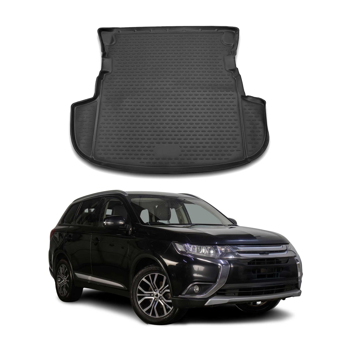 Kofferraummatte Kofferraumwanne für Mitsubishi Outlander 2012-2021 Gummi TPE