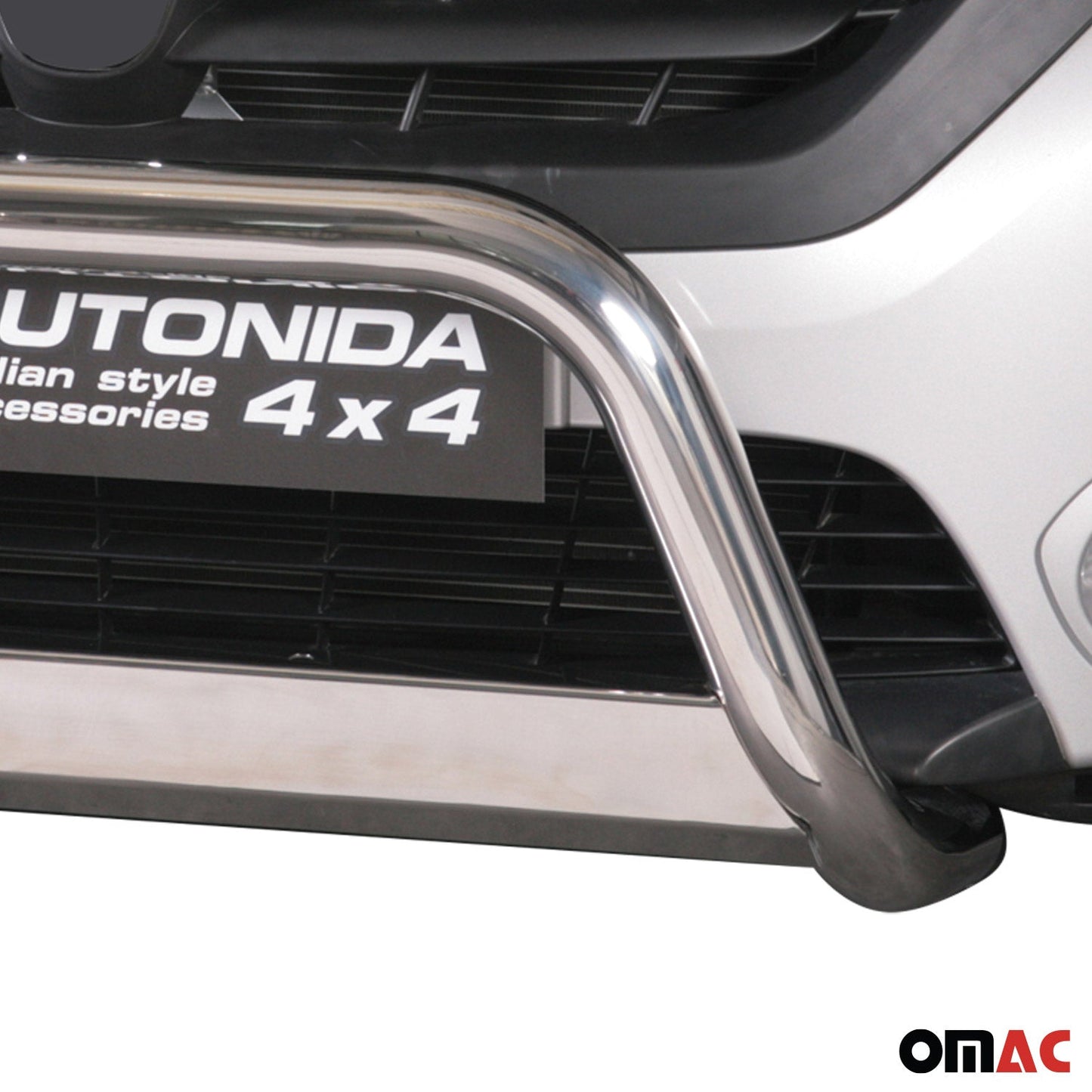 Bară de protecție/buton față pentru Dacia Dokker 2012-2017 ø63mm oțel argintiu protecție