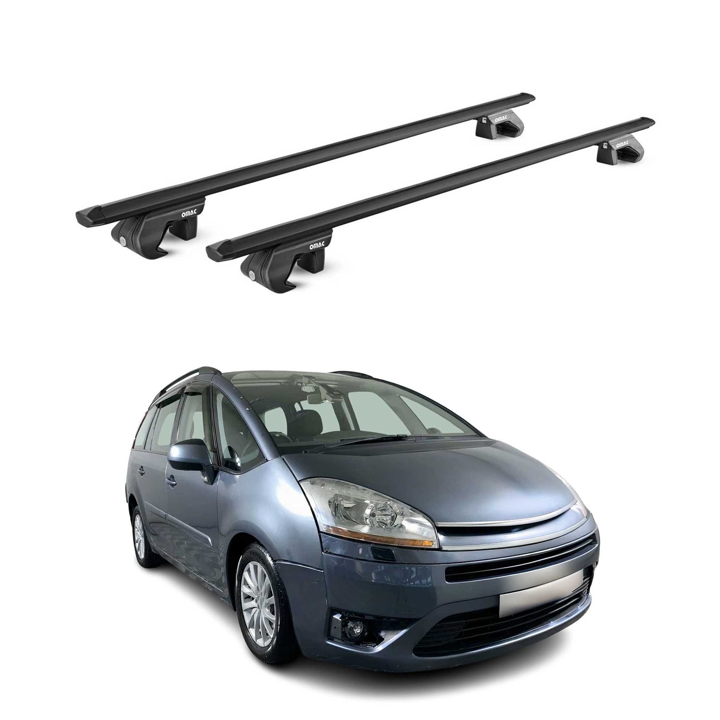 Dachträger für Citroen C4 Picasso / Grand Picasso 2006-2013 5 tür 90kg Schwarz
