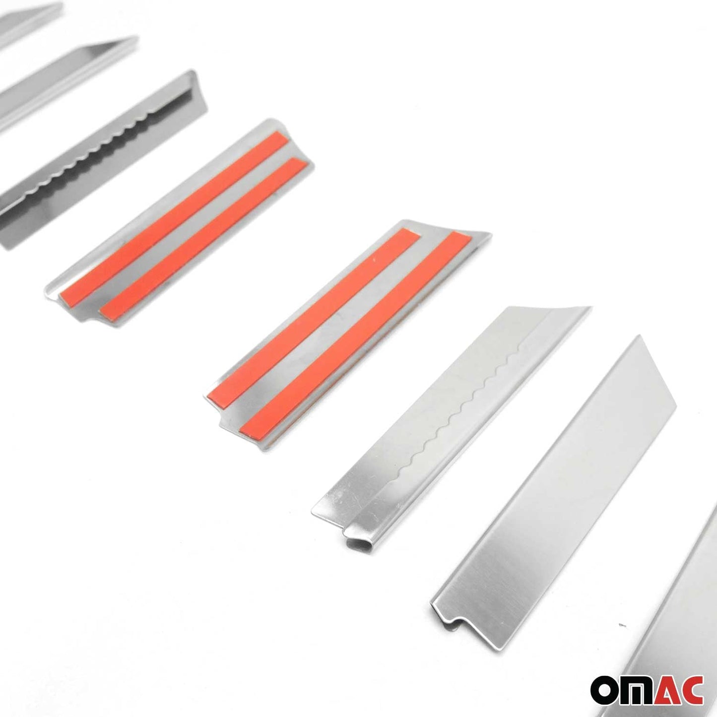 Benzi grilă radiator pentru Mitsubishi Colt Z3, oțel inoxidabil, argintiu, 24 bucăți