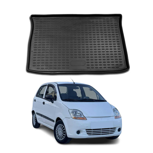 Covoraș portbagaj/tapițerie portbagaj pentru Chevrolet Spark 2005-2010, cauciuc TPE, negru