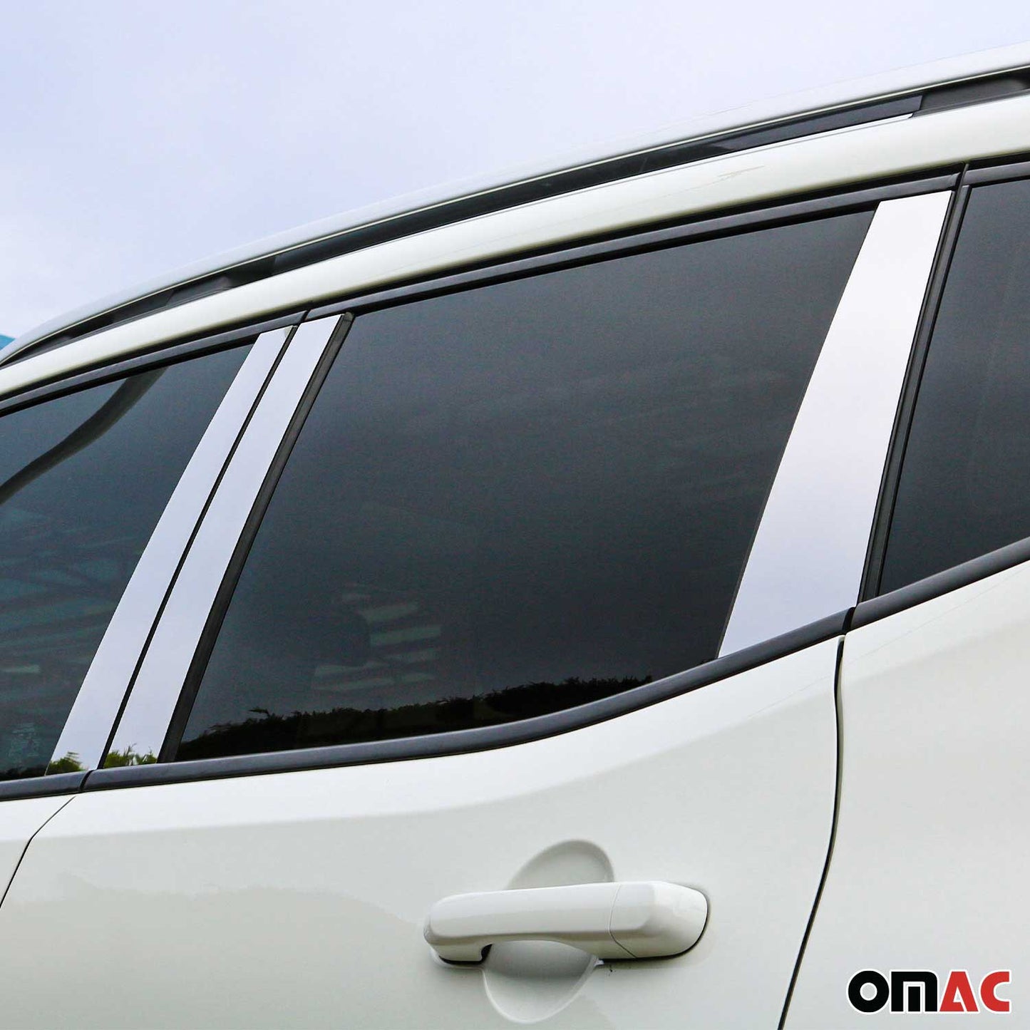 B-Säule Türsäulen Verkleidung für Jeep Compass 2016-2025 Edelstahl Silber 6tlg