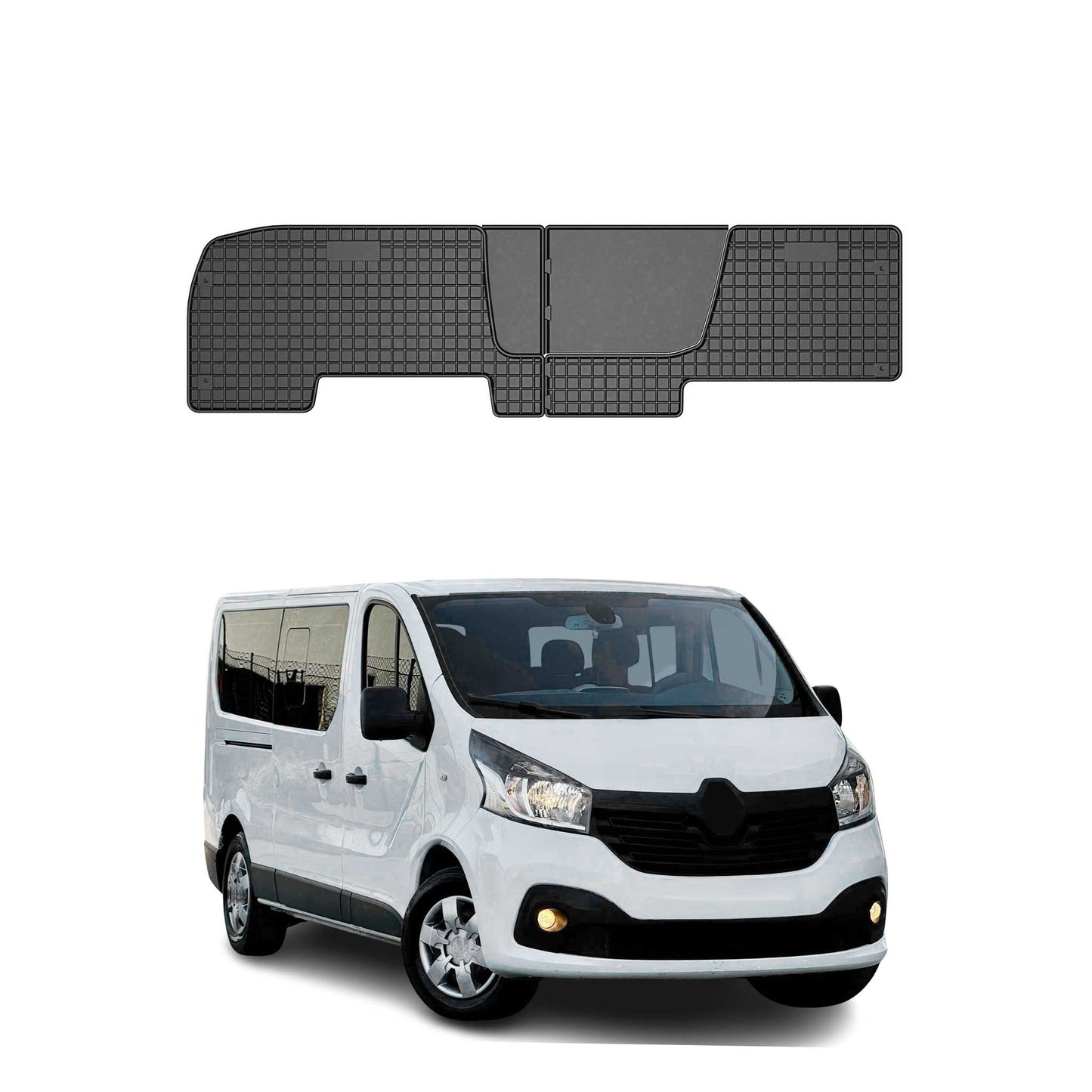 Covorașe auto Opel Vivaro 2014-2019, TPE, negre, 2 buc.