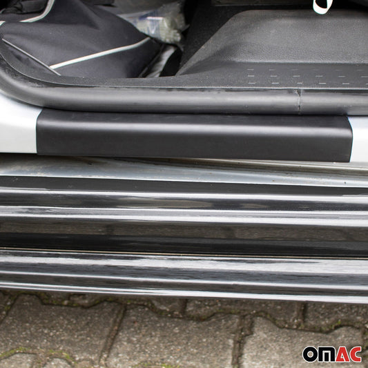 Ornamente prag uși pentru VW Caddy 2015-2021 ABS negru set 2 piese