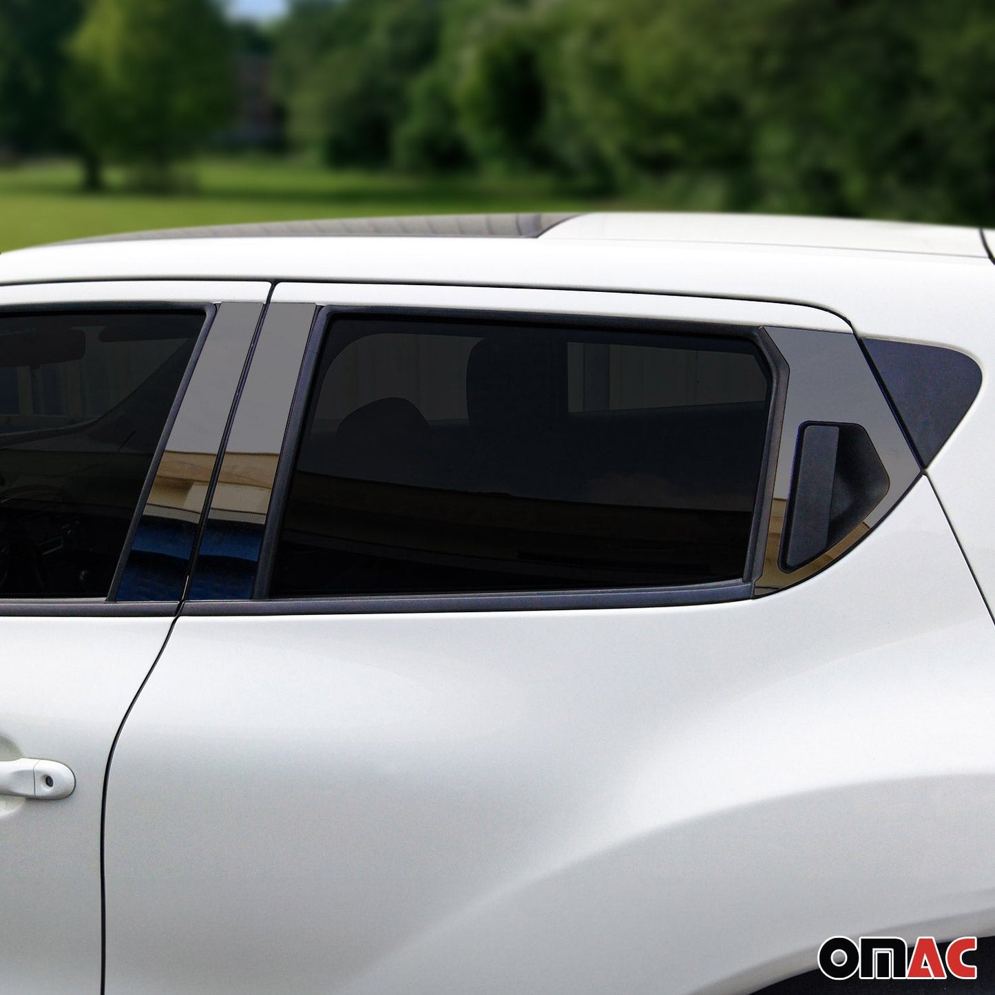 B-Säule Türsäulen Verkleidung für Nissan Juke 2010-2019 Edelstahl Dunkel 6tlg